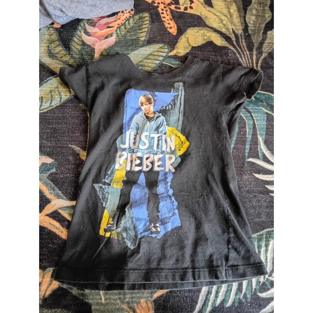 Vintage Y2K Justin Bieber Shirt Girls XS (4-5)